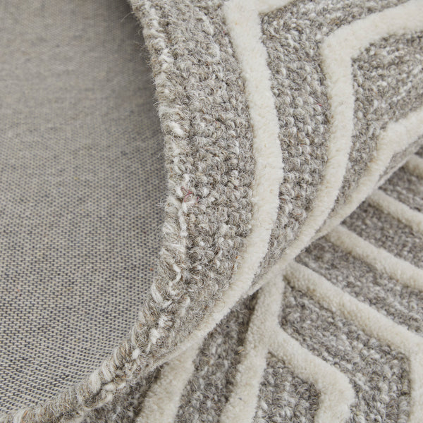 Feizy Rugs Lytton Hand-tufted Wool Geometric Rug – Durable, Stylish, And Perfect For Any High-traffic Space Gray,Ivory Wool T24t8010grycrmi68