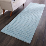 Nourison Perris PERR1 Handmade Woven No Border Indoor Only Contemporary  Rug Sky Blue, Blue 100% Wool 99446226495