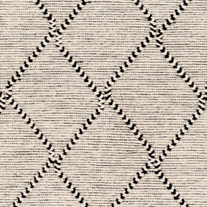 Surya Uttar Handmade 2' X 3' Global-style Rug - Durable Wool Blend With Eye-catching Fringe Design Black Wool,Polyester Utt2301-268