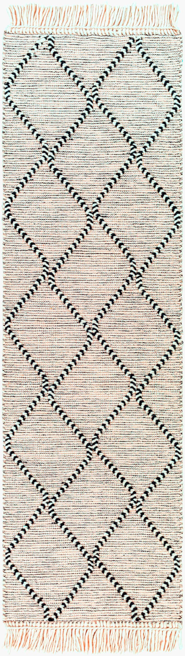 Surya Uttar Handmade 2' X 3' Global-style Rug - Durable Wool Blend With Eye-catching Fringe Design Black Wool,Polyester Utt2302-268