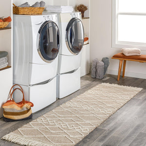 Surya Uttar Handmade 2' X 3' Global-style Rug - Durable Wool Blend With Eye-catching Fringe Design Medium Brown Wool,Polyester Utt2304-268