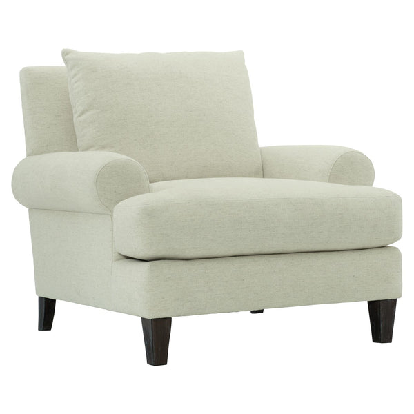 Bernhardt Bernhardt Isabella Chair — Plush European-Style Seating, Rolled Arms, Toss Pillows, Customizable Finish - Made to Order P4612A