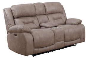 Steve Silver Aria Power-Power Loveseat w/ Console Sand AA950LS