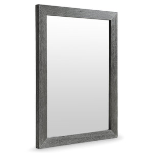 Bernhardt Bernhardt Menton Mirror In Sutton Rustic Oak — 48"W X 36"H Minimalist Rustic-Modern Wall Mirror, Versatile Mounting And Warm Woodgrain Finish 352332