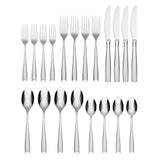 Lenox Cambridge Rachel Mirror 20-Piece Flatware Set Metallic, STAINLESS METAL 202420CSLG12R