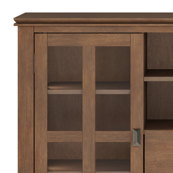 English Elm Artisan Tall Tv Media Stand - Rustic Natural Wood Storage Unit For Up To 60" Tvs, Stylish Design B136P158410