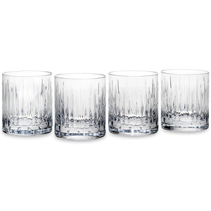 Lenox Reed and Barton Soho Crystal 4-Piece Double Old Fashioned Glass Set Clear, NO COLOR GLASS,CRYSTAL 2989/4282