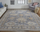 Feizy Rugs Wendover Hand-knotted Eco-friendly Pet Rug – Timeless Oushak Design For Indoor And Outdoor Luxury Gray,Blue,Tan Pet Wnd6842fchl000j00