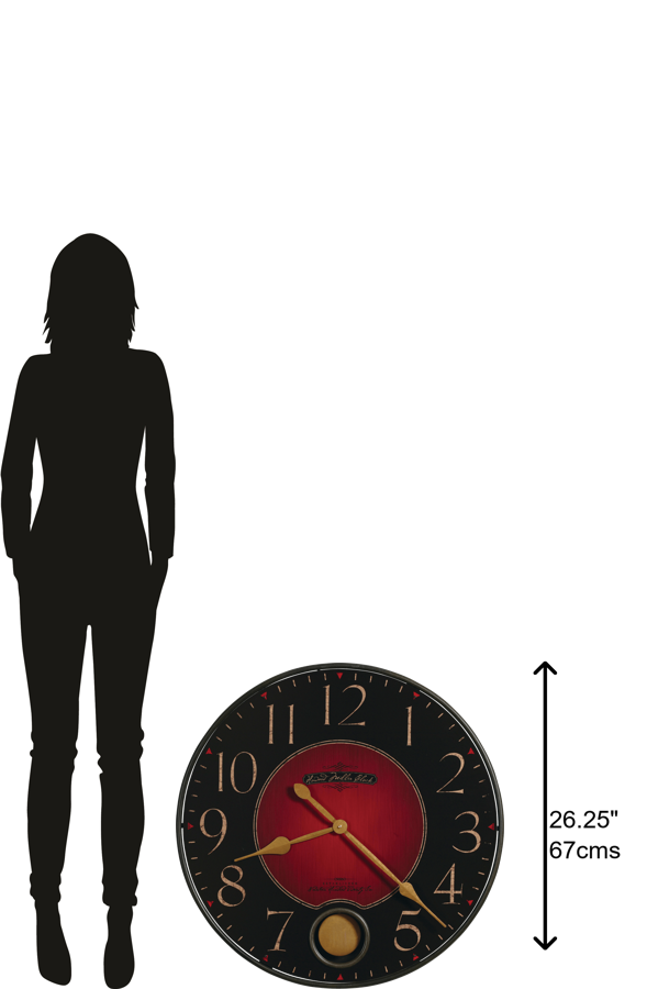 Hekman Furniture 625374 Elegant Antique Wall Clock With Wrought Iron Frame And Eye-catching Pendulum Design  Harmon Wall Clock 625374