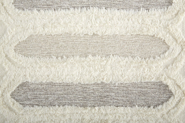 Feizy Rugs Anica Hand-tufted Wool Rug – Bohemian Abstract Design For Living Rooms, Bedrooms, And Nurseries Ivory,Taupe,Tan Wool Anc8013fivy000f00