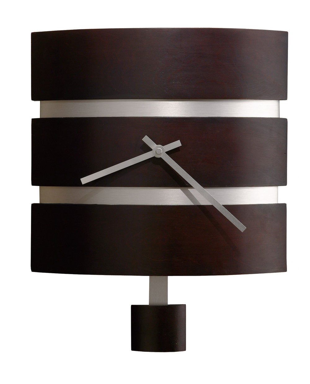 Hekman Furniture 625404 Morrison Wooden Wall Clock – Modern Design With Black Coffee Finish & Brushed Nickel Accents Black Coffee Morrison Wall Clock 625404