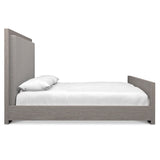 Bernhardt Trianon King Panel Bed in Gris Wood Finish K1817