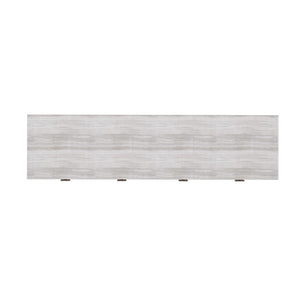 A.R.T. Furniture Mezzanine Accent/Media Console - Dove Gray With Honed Travertine Top & Mirrored Doors For Stylish Storage Light Gray Parawood And Poplar Solids,Maple Veneer,Mirror,Travertine,Steel 325334-2249