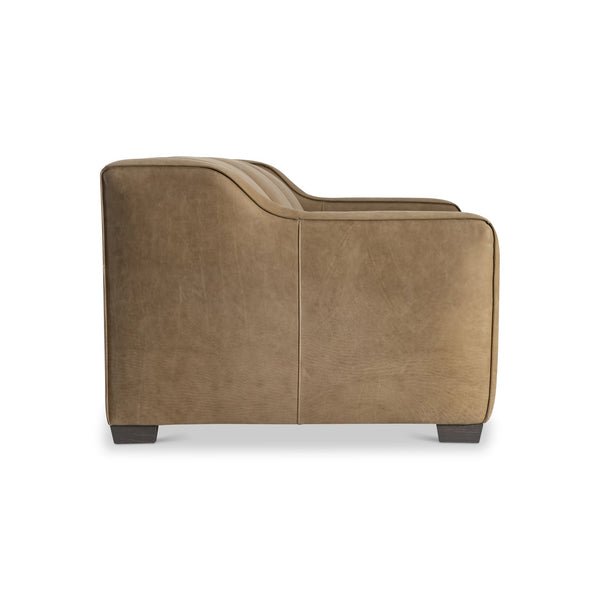 Bernhardt Bernhardt Flynn Power Leather Sofa With Hidden Controls, Pop-Up Headrest & Lift Footrest, Modern Club Style 757RLO