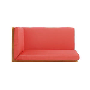 English Elm Christopher Knight Home® - Brava Stylish Right Corner Bench Set For Indoor/Outdoor, Solid Acacia Wood With Water-Resistant Cushions 57968.00RED2