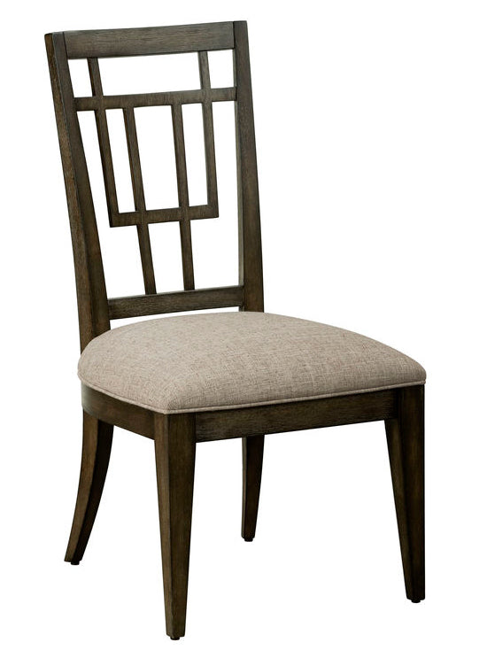 A.R.T. Furniture Woodwright Rohe Side Chair - Elegant Transitional Design, Plush Cushion, Stylish Lloyd Brown Finish - Set Of 2 Brown, Gray Parawood Solids,Quarter Sawn White Oak Veneer,And Upholstery 253204-2315