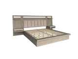 Parker House Pure Modern Bedroom Queen Platform Wall Bed Moonstone Oak Solids / Oak Veneers BPUR#1250-4