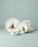 Lenox Merry Grinchmas 12-Piece Dinnerware Set Green, IVORY PORCELAIN 895051