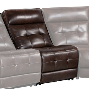 Parker House Parker Living Canterbury Power Armless Zero Gravity Recliner – Luxurious Comfort & Style Redefined Dark Brown 100% Leather ,Leather Match Mcan#810phz-aco