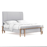 Post Queen Upholstered Panel Bed