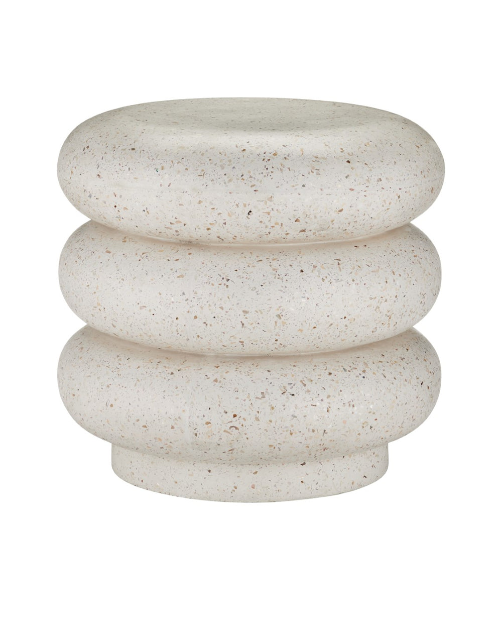 Cusani Ivory Terrazzo Stool