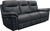 Parker House Mason - Charcoal Power Reclining Sofa Loveseat And Recliner Grey 100% Polyester (W) Mma-321ph-cha