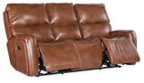 Crosby Zero Gravity Power Sofa with Power Headrest and Lumbar Brown SS741-PHZL3-080 Hooker Furniture