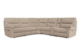 Parker Living Bryant - Ruffles Wicker 6 Piece Modular Power Reclining Sectional with Power Adjustable Headrests