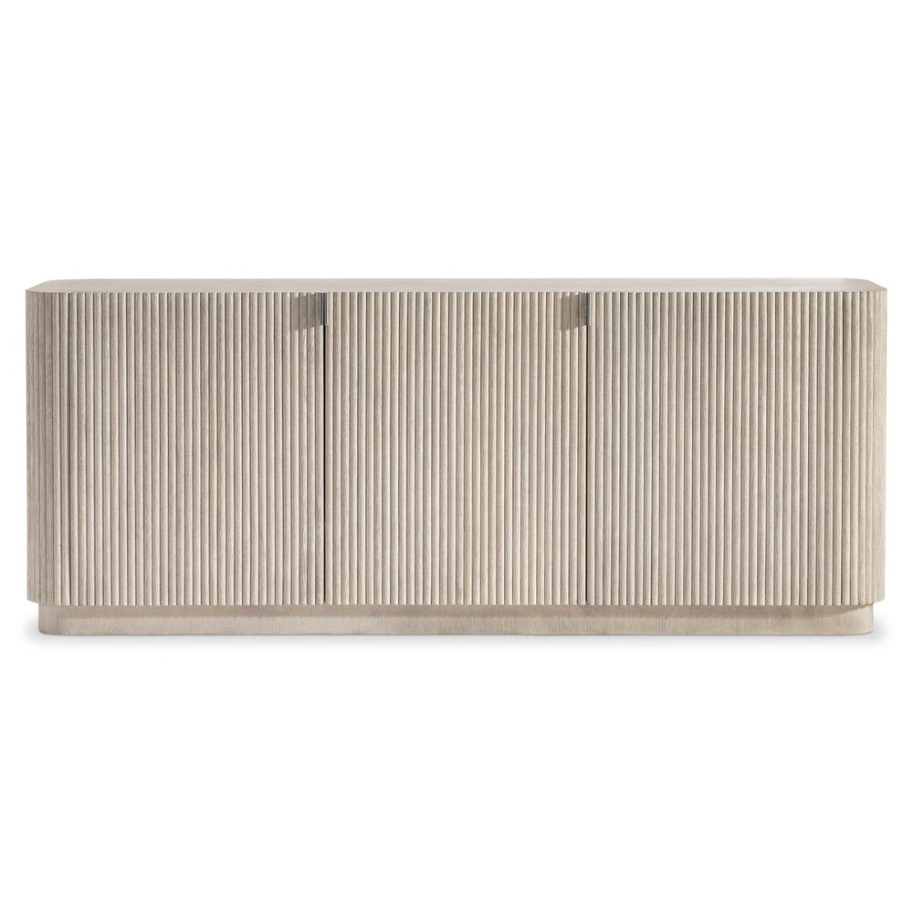Bernhardt Bernhardt Lucerne Wire-brushed Oak Media Credenza with Reeded Surround and Cable Management 393880