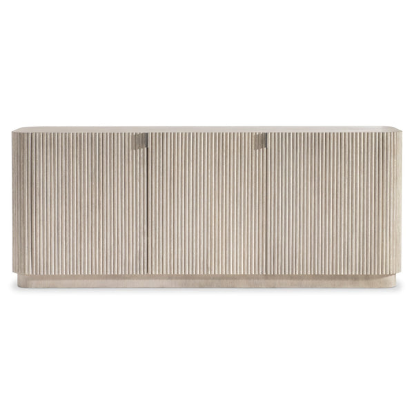 Bernhardt Bernhardt Lucerne Wire-brushed Oak Media Credenza with Reeded Surround and Cable Management 393880