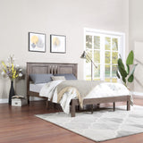 Christopher Knight Home® - Noble House - Norland Modern Farmhouse Acacia Wood Queen Bed Platform