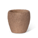 Seagrass Relief Pattern Cement Pot, 8" ECL36124 Park Hill