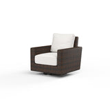 Montecito Swivel Rocker Club Chair in Canvas Flax w/ Self Welt SW2501-21SR-FX-STKIT Sunset West