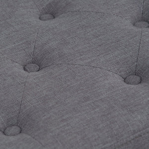 English Elm Hamilton Storage Ottoman - Stylish Slate Grey Seat With Hidden Storage For Any Room, Versatile Design B136P158174