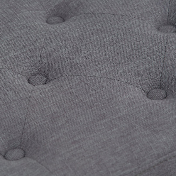 English Elm Hamilton Storage Ottoman - Stylish Slate Grey Seat With Hidden Storage For Any Room, Versatile Design B136P158174