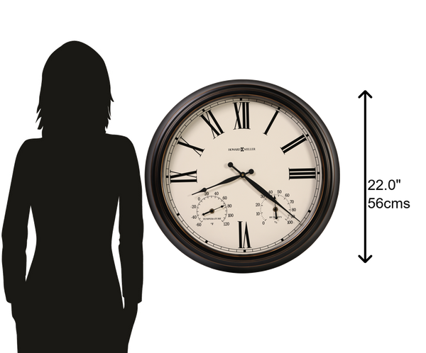 Hekman Furniture 625677 Elegant Outdoor Wall Clock – Antique Design, Durable Materials & Old-world Charm For Any Space  Aspen Outdoor Wall Clock 625677