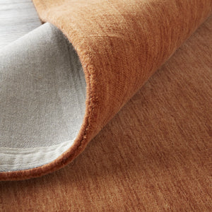 Feizy Rugs Luna Hand Woven Wool Area Rug - Stylish, Stain-resistant, Perfect For High Traffic Spaces & Decor Orange Wool 5798049forn000h50