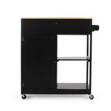 Christopher Knight Home® - Noble House - Telfair Kitchen Cart with Wheels