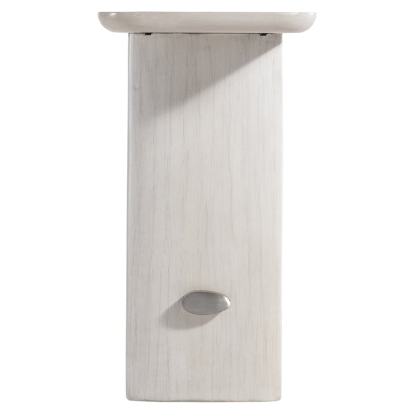 Bernhardt Bernhardt Sereno Console Table Walnut Lutra Top With Textured Resin Supports & Nickel Stretcher — 80"W 329910