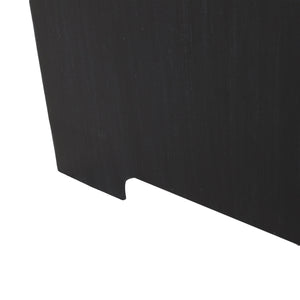 English Elm Propane Tank Cover Outdoor Iron Side Table with Slatted Storage for Fire Pit Patios 67760.00BLKBRS