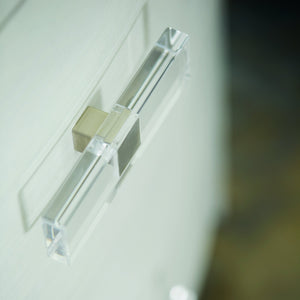 Bernhardt Bernhardt Axiom Oval Nightstand Modern Sculptural Bedside Table With Curved Front, Acrylic Hardware, 36"W X 21"D X 30"H 381213