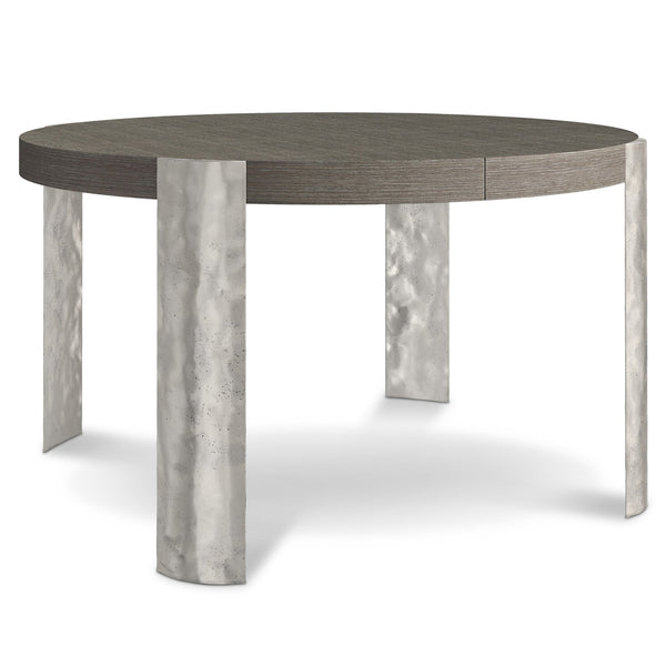 Bernhardt Bernhardt Prado Porcini Dining Table With 20" Leaf, Rustic Modern Ash & White Oak Veneer, 54–74" 324221B