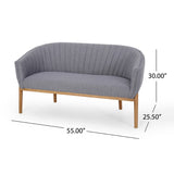 Christopher Knight Home® - Noble House - Galena Mid-Century Fabric Loveseat