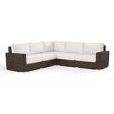 Montecito Sectional in Canvas Flax w/ Self Welt SW2501-SEC-FLX-STKIT Sunset West