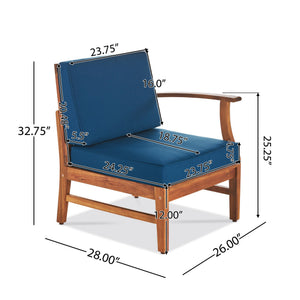 English Elm Perla Armless Accent Chair Tailored Low Profile Upholstered Seat for Living Room 58941.00L-M-RBLU-59098.00