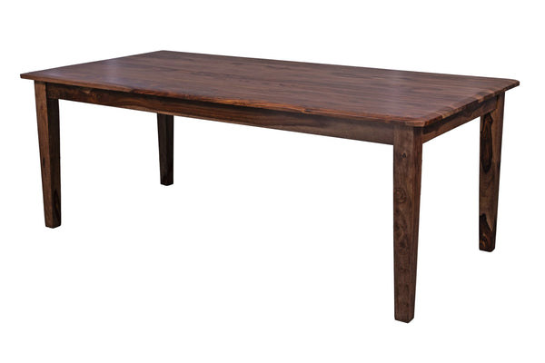 Porter Designs Porter Sonora Solid Sheesham Wood Dining Table - Handcrafted Elegance With Rich Color Variation Brown Wood 07-196-01-9740