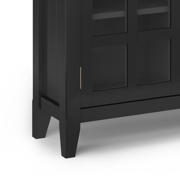 English Elm Acadian Entryway Storage Cabinet - Timeless Black Design With Adjustable Shelves & Drawers For Organization B136P158291