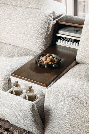 Hooker Furniture Anaheim Seven Piece Power Sectional White Performance Fabric Reclining Living Room Set SS900-7PC3-484