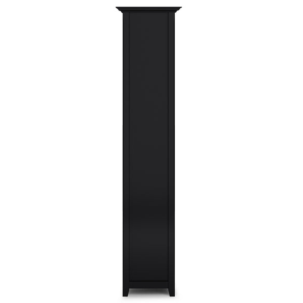 English Elm Amherst 30-Inch Solid Wood Bookcase - Stylish 5-Shelf Storage In Durable Black Finish For Any Room B136P158326