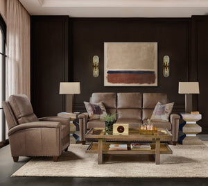 Hooker Furniture Julian Top Grain Leather Power Reclining Sofa with Zero Gravity and Nailhead Trim SS831-PHZ3-088